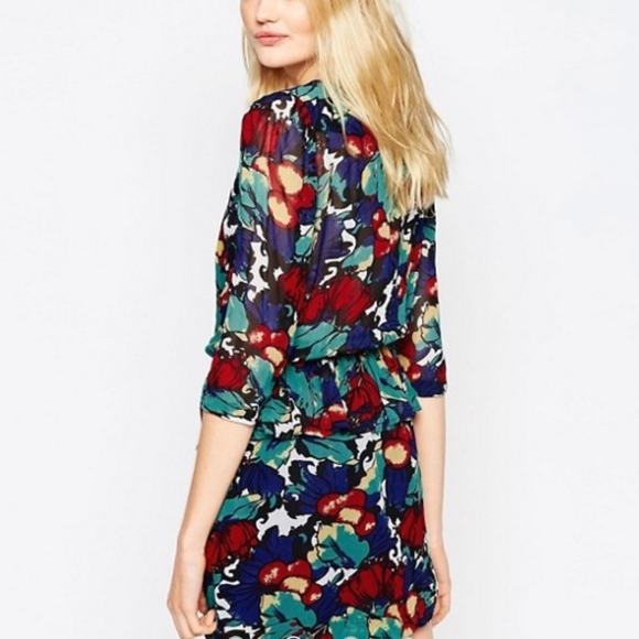 Ganni Mesdames Georgette Dress in tutti fruitti M - Picture 2 of 11